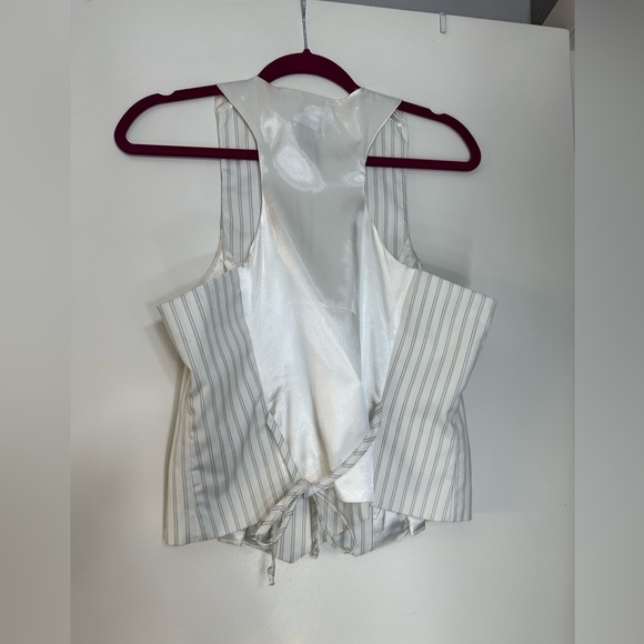Guess stripe tuxedo vest sz XL - Picture 6 of 12